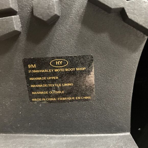 Maurice's Y2K Women's Combat Boots Shiny Black Tie Up Harley Moto Size 9 Gothic - Picture 6 of 7